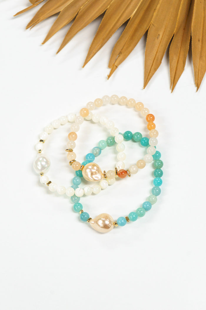Pearl Tides Stretch Bracelet | Shop Bali Queen