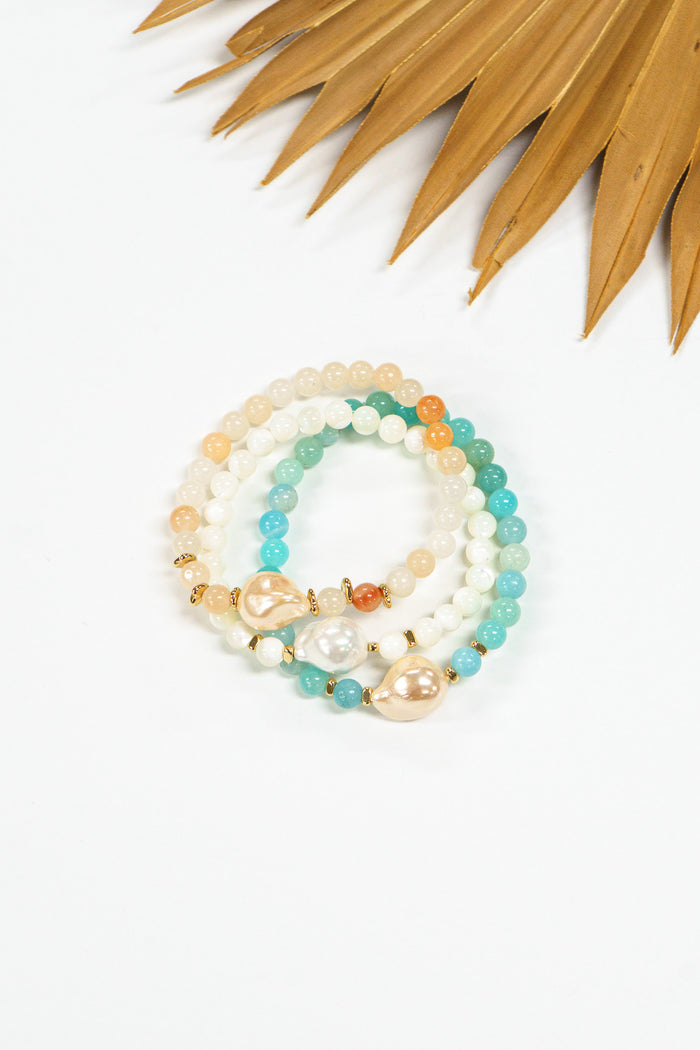 Pearl Tides Stretch Bracelet | Shop Bali Queen