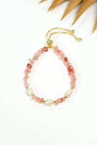 Beach Pebbles Stone & Pearl Bracelet | Shop Bali Queen