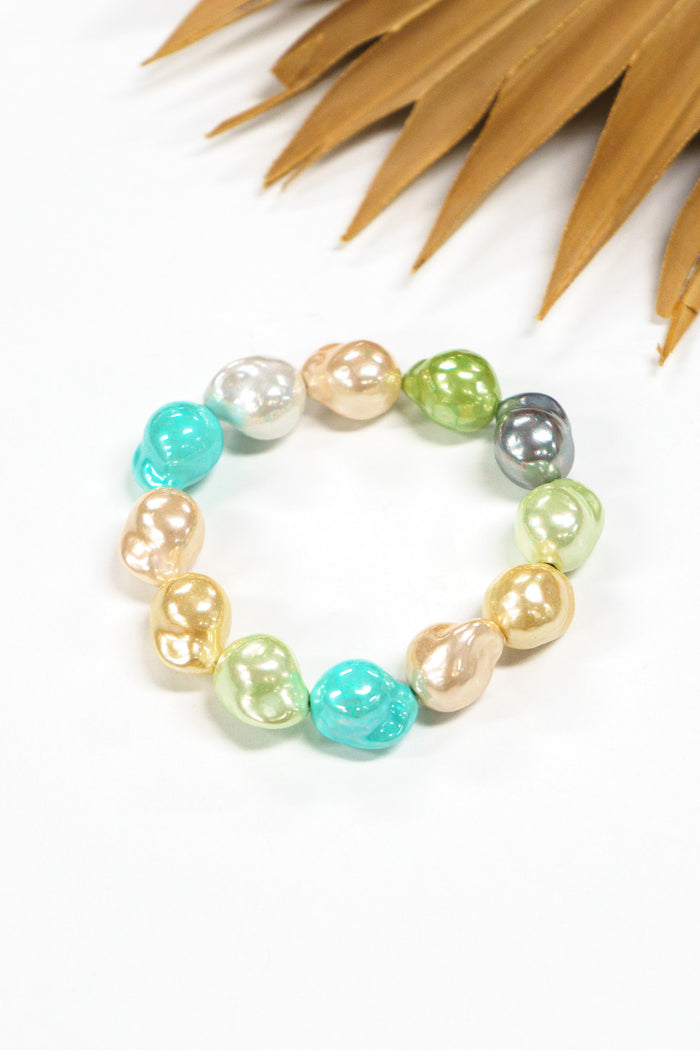 Tidefall Shell Pearl Bracelet | Shop Bali Queen