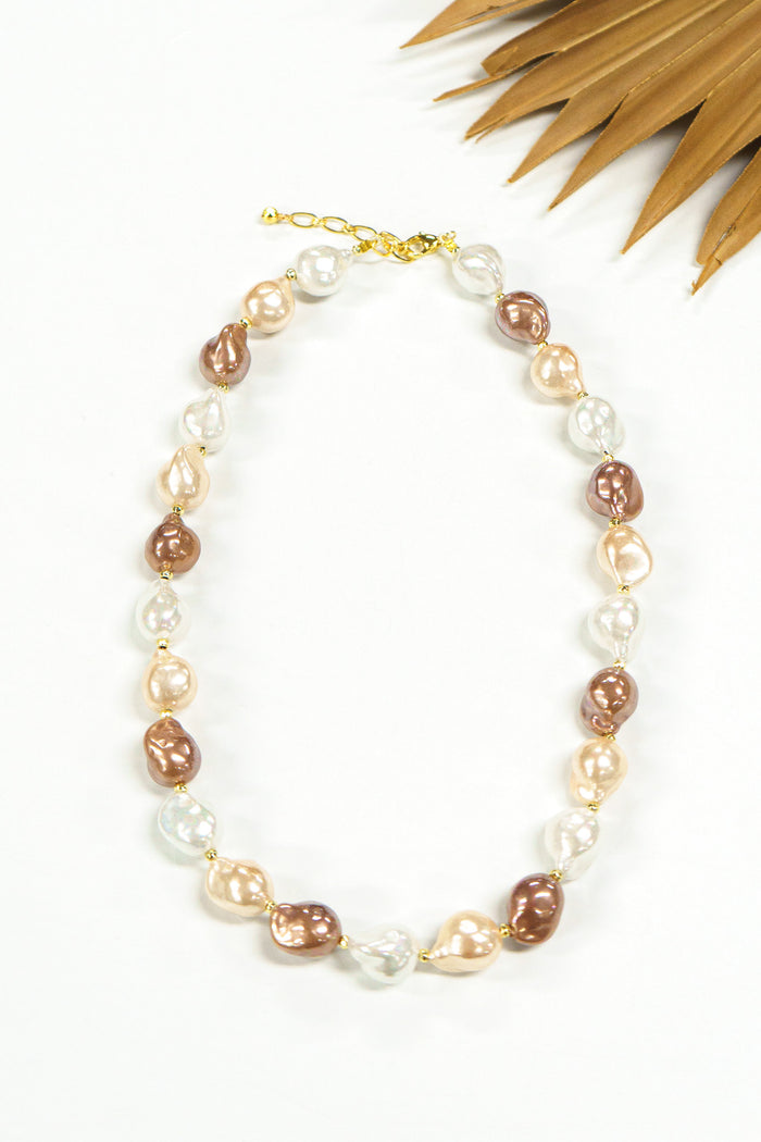 Tidefall Shell Pearl Necklace | Shop Bali Queen