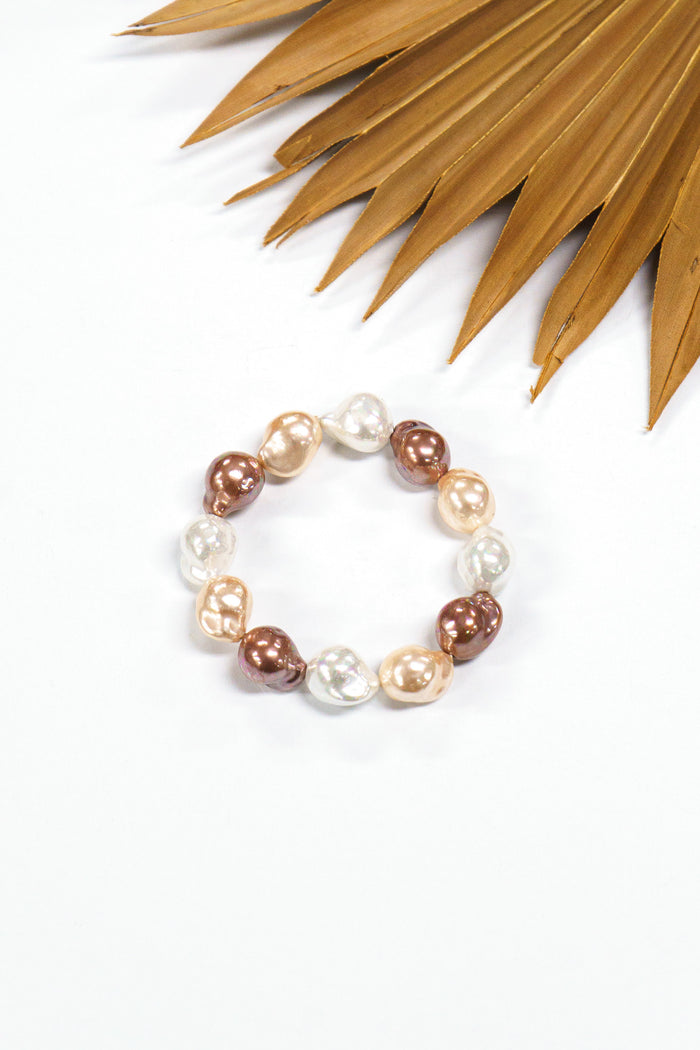 Tidefall Shell Pearl Bracelet | Shop Bali Queen