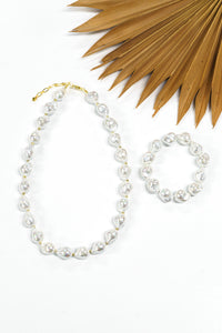 Tidefall Shell Pearl Necklace | Shop Bali Queen