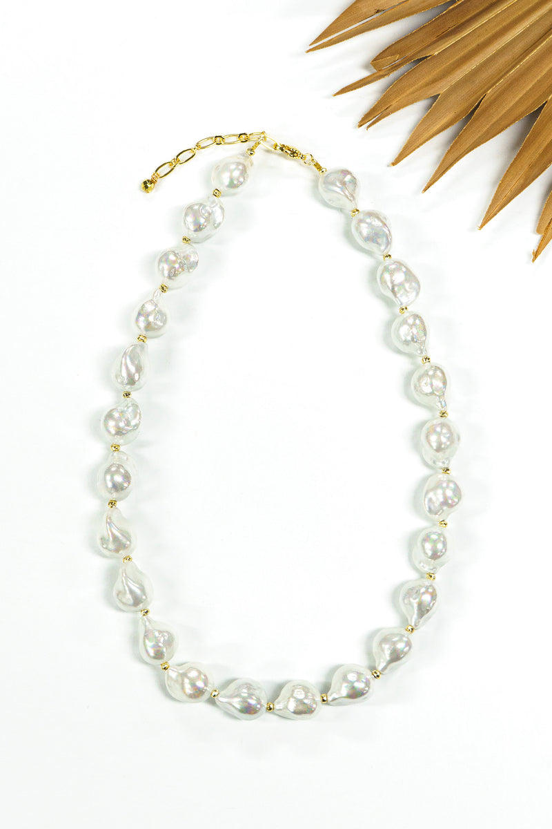 Tidefall Shell Pearl Necklace | Shop Bali Queen
