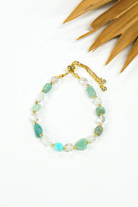 Beach Pebbles Stone & Crystal Bracelet | Shop Bali Queen