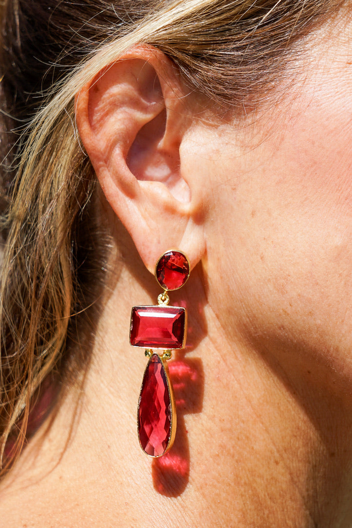 Dasha Hydro Stone Cascade Earring | Shop Bali Queen