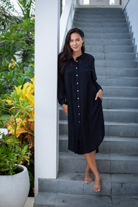 Eyelet Shirt Dress