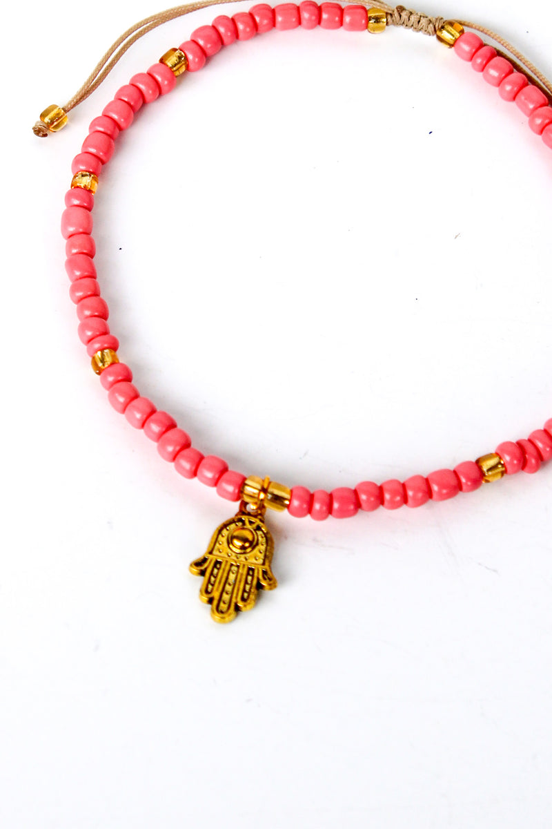 Under the Sun Solid Hamsa Anklet