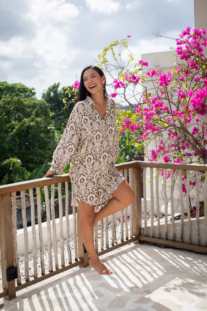 Verona Button Shirt Dress