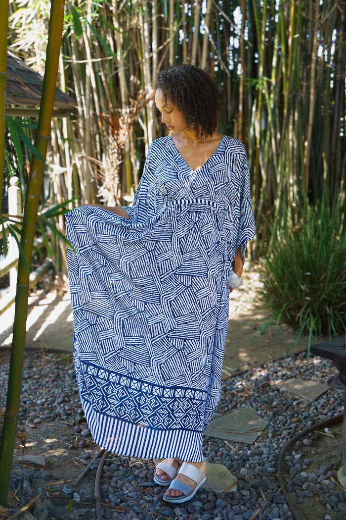 Mojave Cinched Long Caftan | Shop Bali Queen