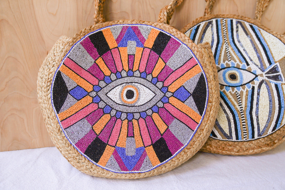 Evil Eye Jute Bag | Shop Bali Queen