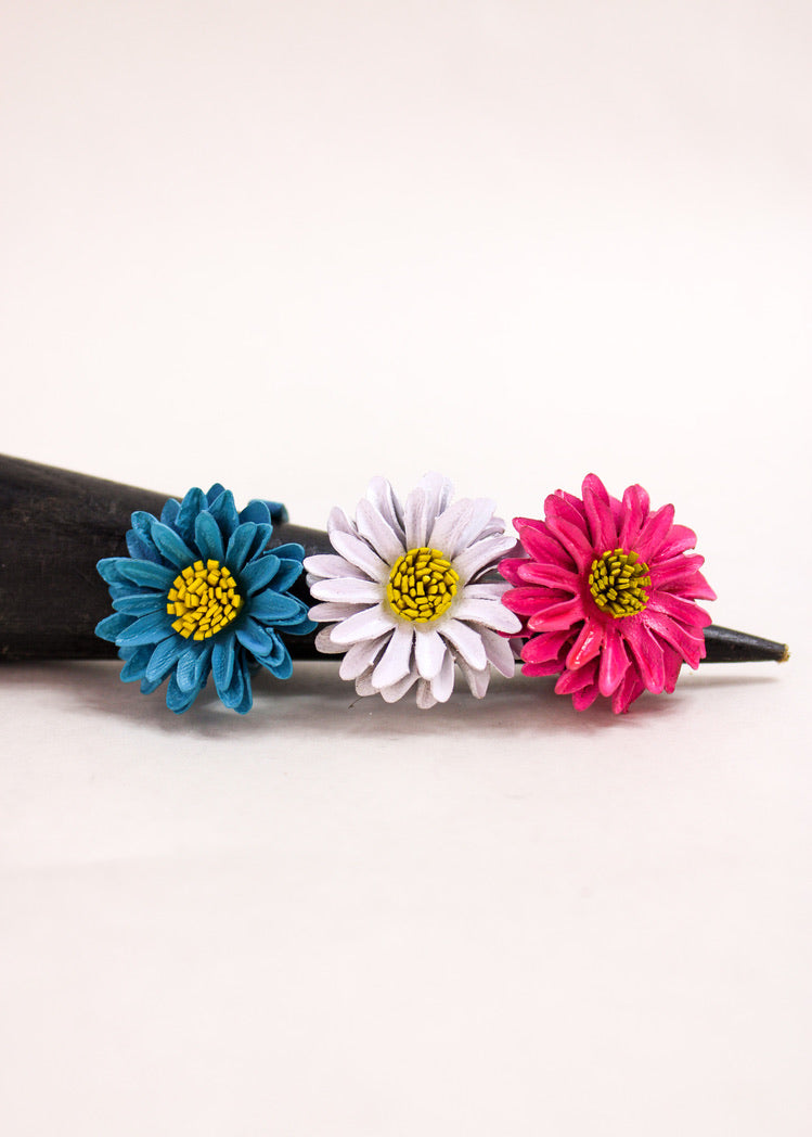 Flower Power Leather Ring