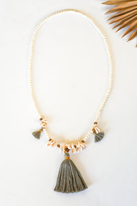 Tri Crystal Cowrie Necklace | Shop Bali Queen