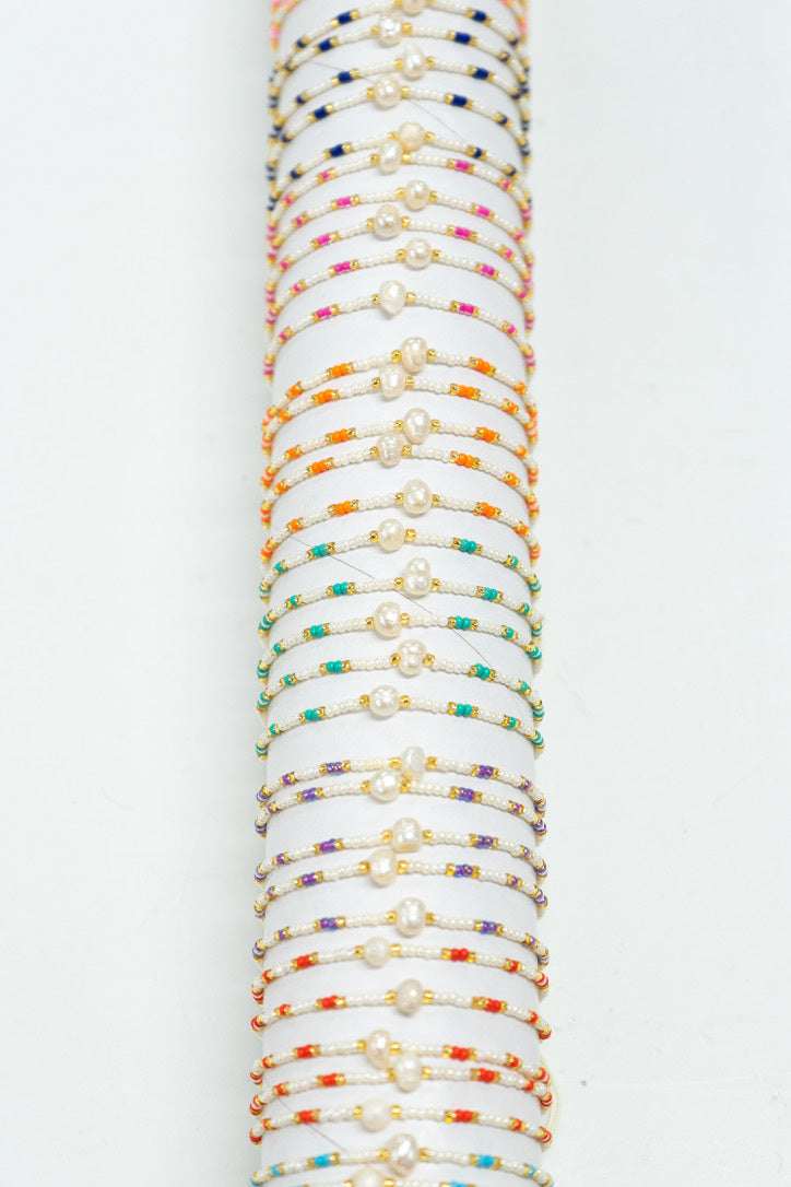 Rainbow Pearl Bracelet Tube