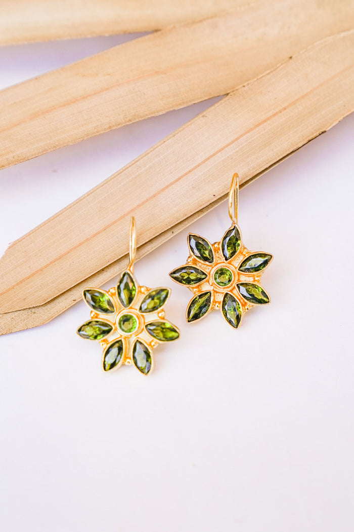 Dasha Emerald Bloom Earring | Shop Bali Queen
