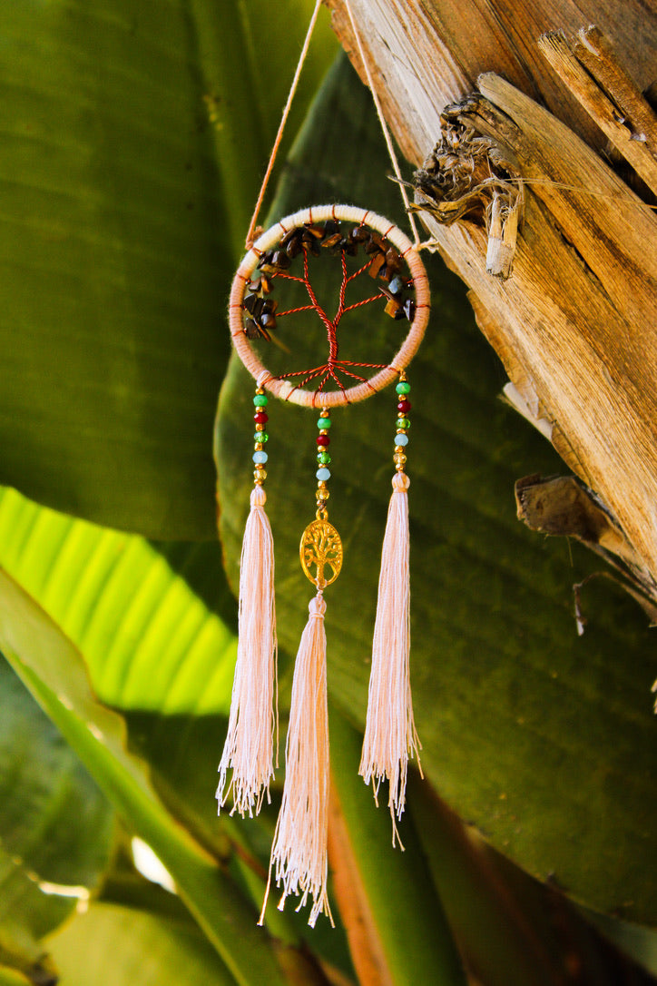 Mini Crystal & Stone Tree of Life Dreamcatcher