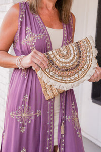 Beach Party Shell Clutch