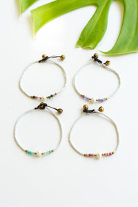Single Pearl Crystal Bracelet | Shop Bali Queen