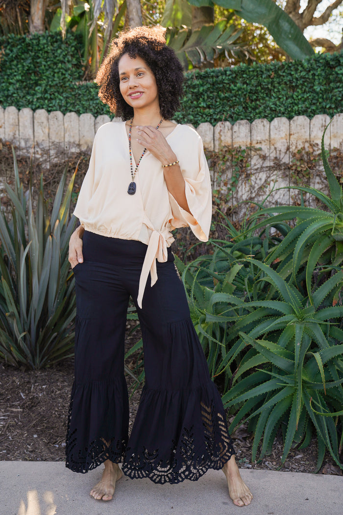Eyelet Bell Bottom | Shop Bali Queen