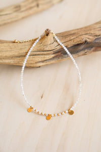Gold Disc and Gemstone Anklet | Shop Bali Queen