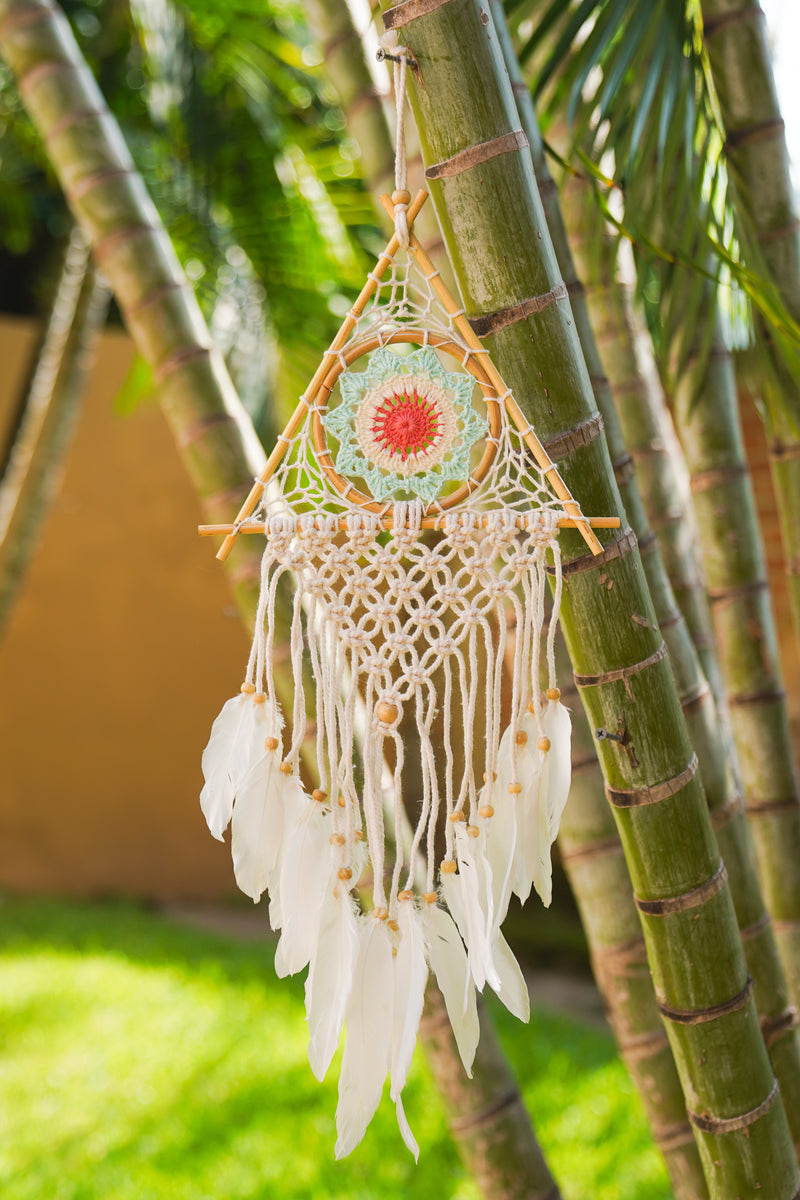 Medium Mandala Triangle Dreamcatcher