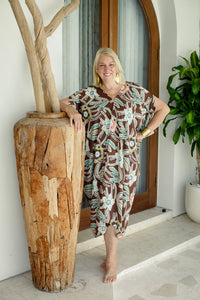 Tiger Lily Open Shoulder Caftan | Shop Bali Queen