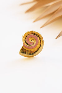 Sundial Gold Shell Rings | Shop Bali Queen