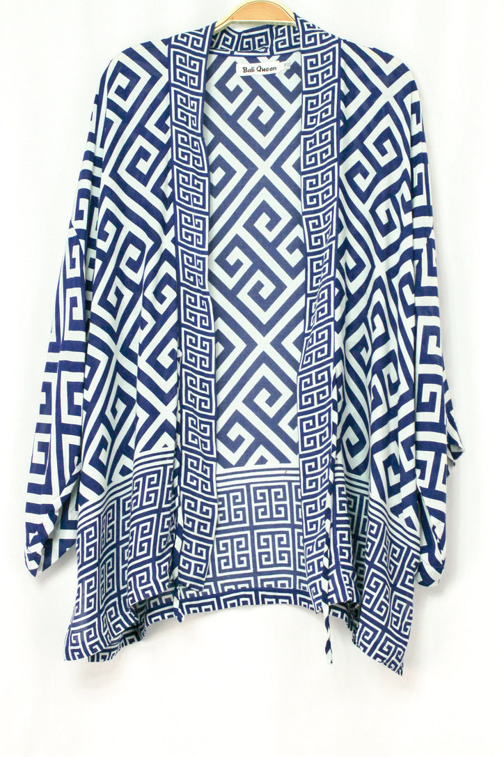 Tribal Tides Tie Kimono