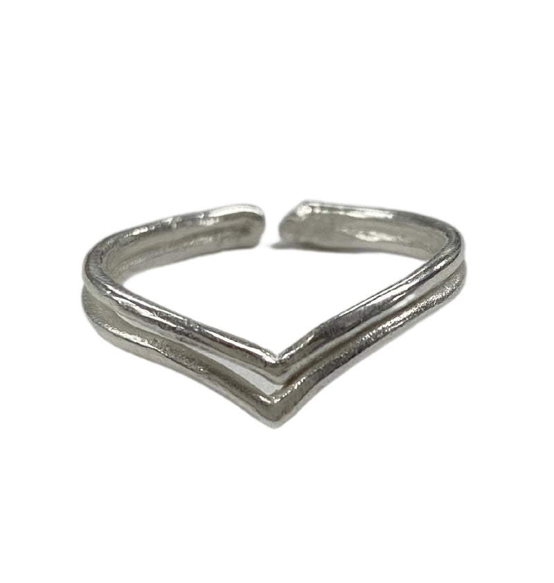 Herringbone Adjustable Alloy Ring