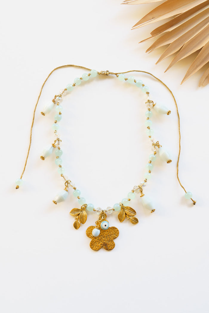 Golden Bloom Charm Necklace | Shop Bali Queen