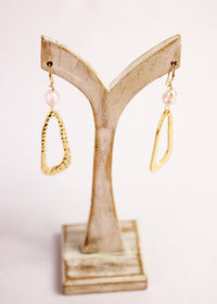 La Perla Hammered Teardrop Earrings