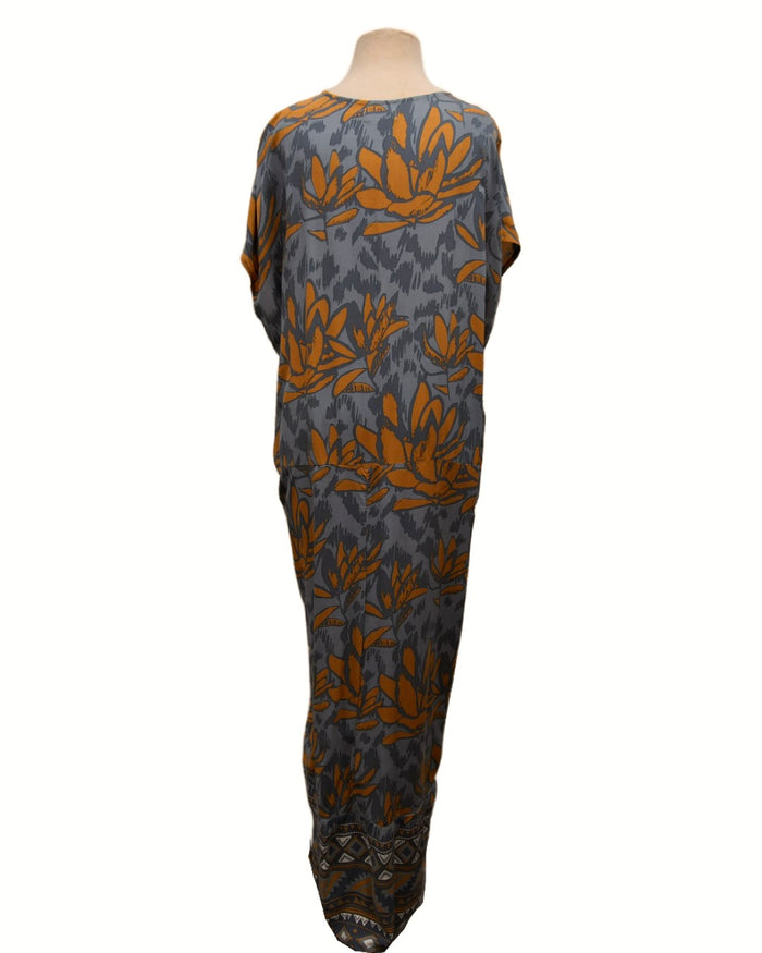 Midnight Lotus Long Caftan | Shop Bali Queen