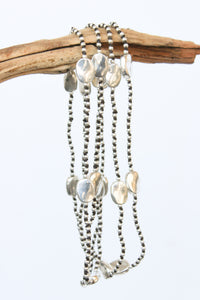 Hammered Oval Layering Alloy Necklace