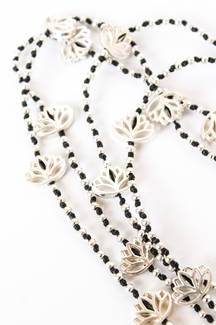 Lotus Layering Alloy Necklace