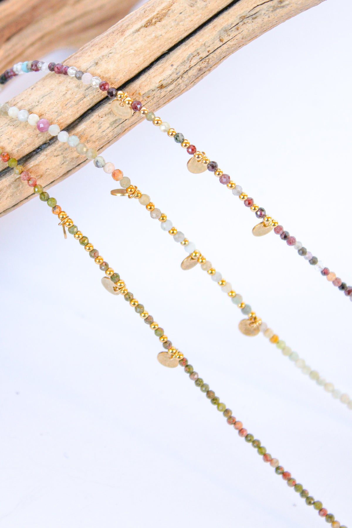 Gold Disc and Gemstone Anklet | Shop Bali Queen