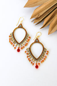 Thai Crystal Teardrop Chandelier Earrings | Shop Bali Queen