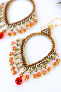 Thai Crystal Teardrop Chandelier Earrings | Shop Bali Queen