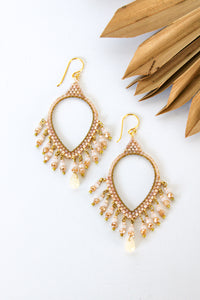 Thai Crystal Teardrop Chandelier Earrings | Shop Bali Queen