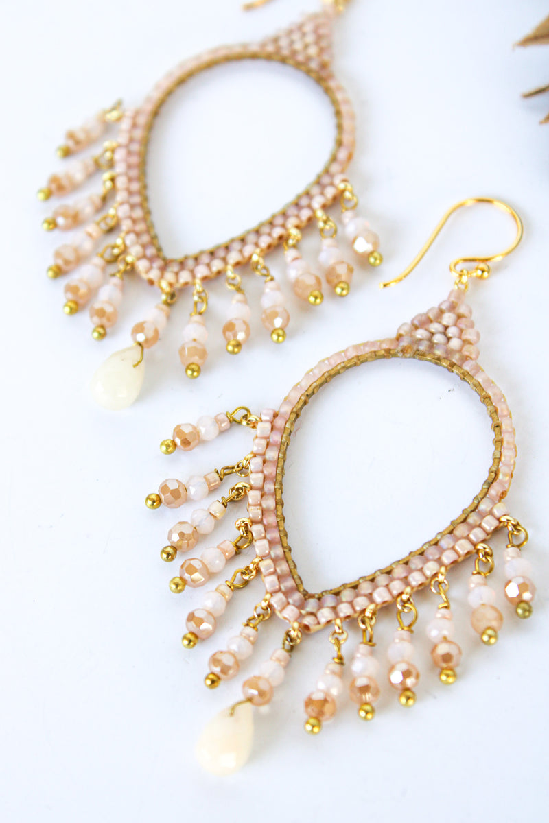 Thai Crystal Teardrop Chandelier Earrings | Shop Bali Queen
