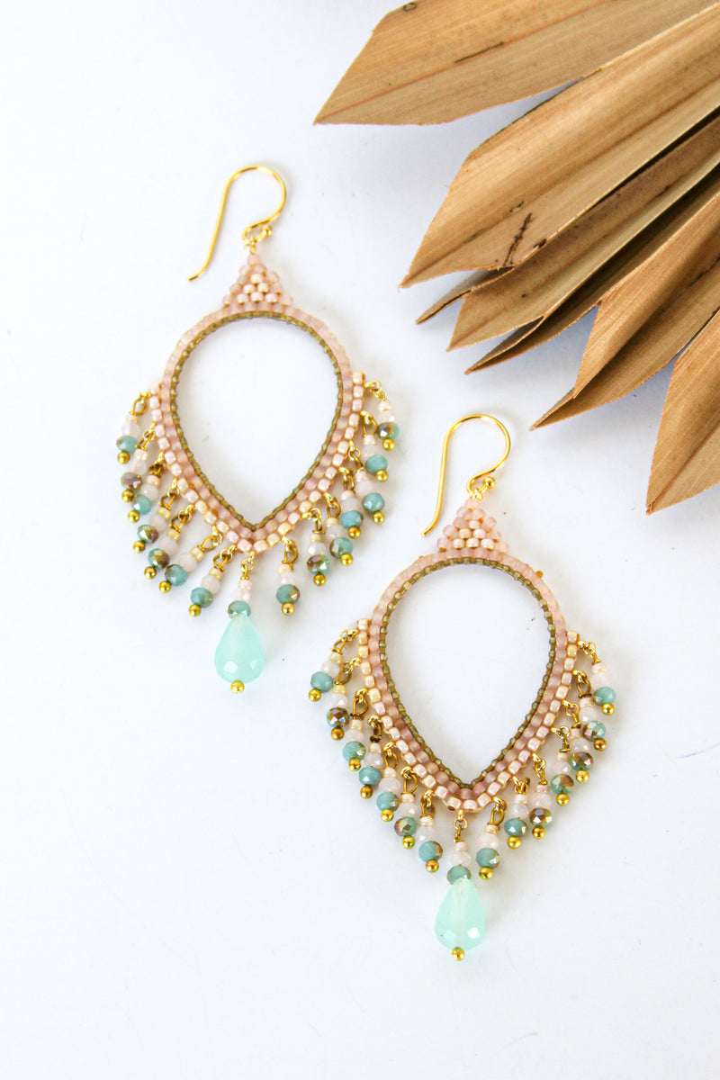 Thai Crystal Teardrop Chandelier Earrings | Shop Bali Queen