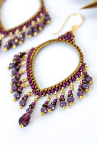 Thai Crystal Teardrop Chandelier Earrings | Shop Bali Queen