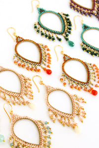 Thai Crystal Teardrop Chandelier Earrings | Shop Bali Queen