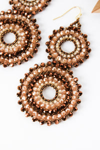 Thai Crystal Double Circle Earrings | Shop Bali Queen