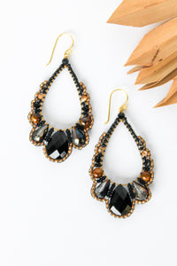Thai Crystal Scalloped Earrings | Shop Bali Queen