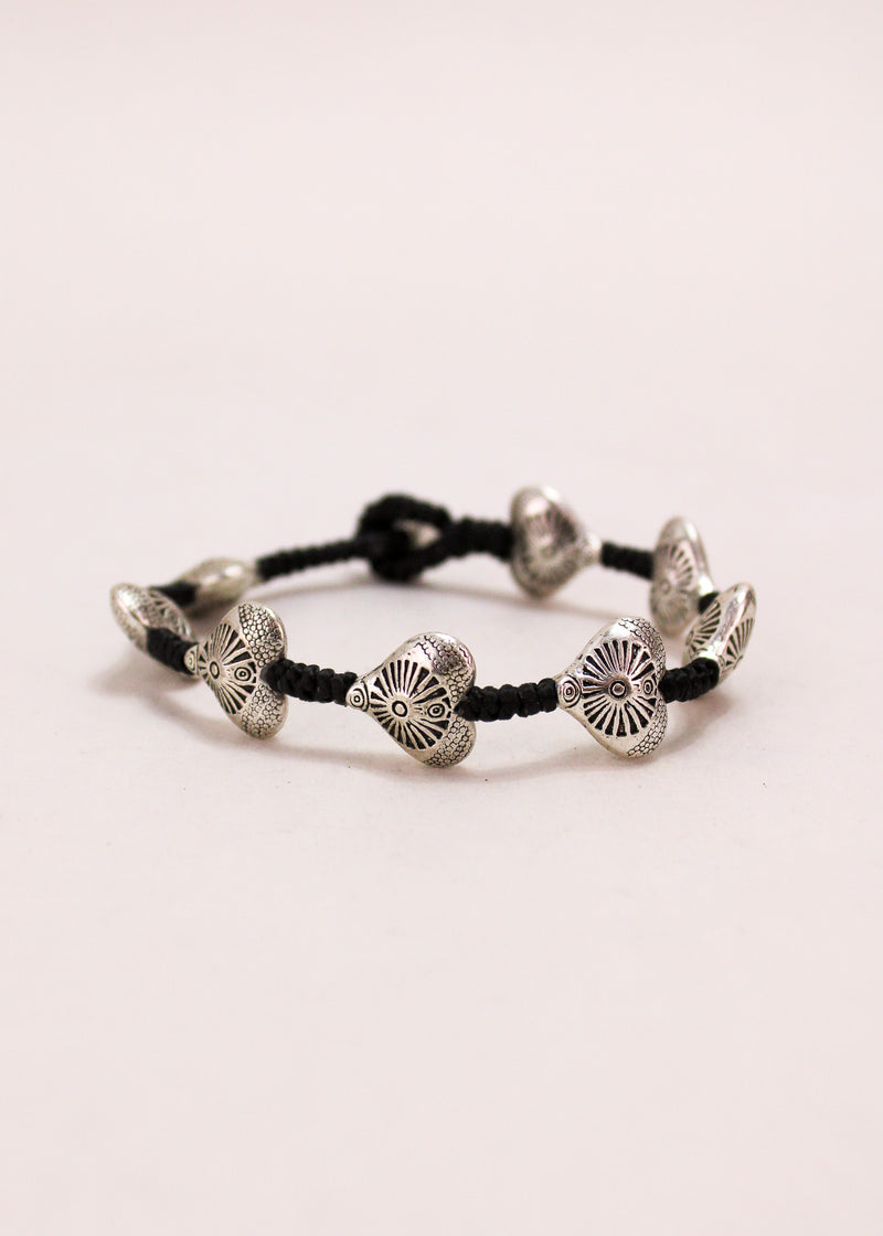 Etched Heart Alloy Bracelet #14