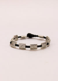 Etched Leaf Alloy Bracelet #65