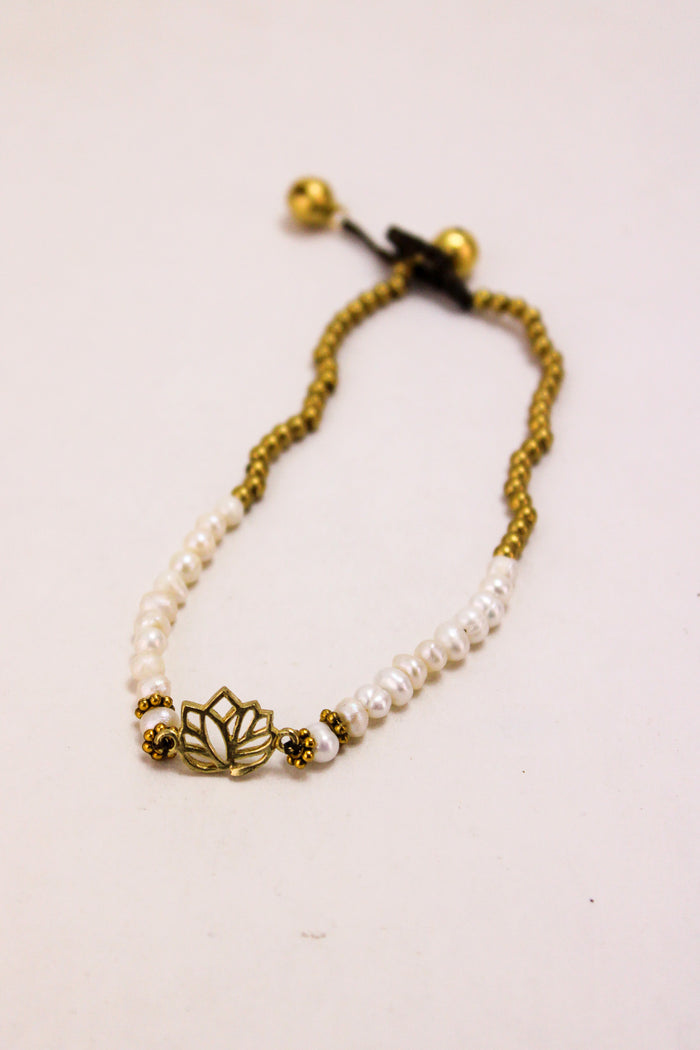 Freshwater Pearl Single Charm Anklet