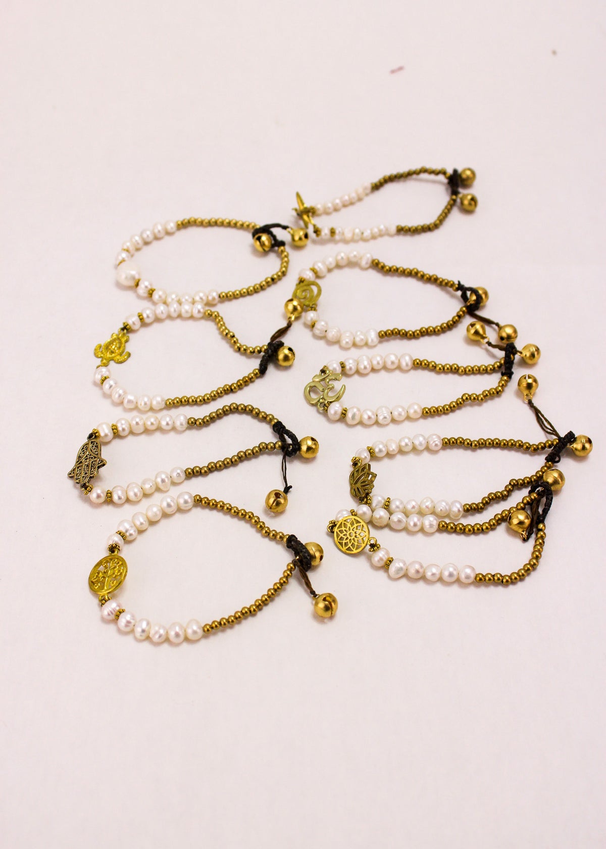 Freshwater Pearl Single Charm Bracelet