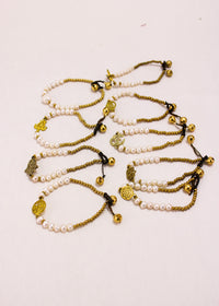 Freshwater Pearl Single Charm Bracelet