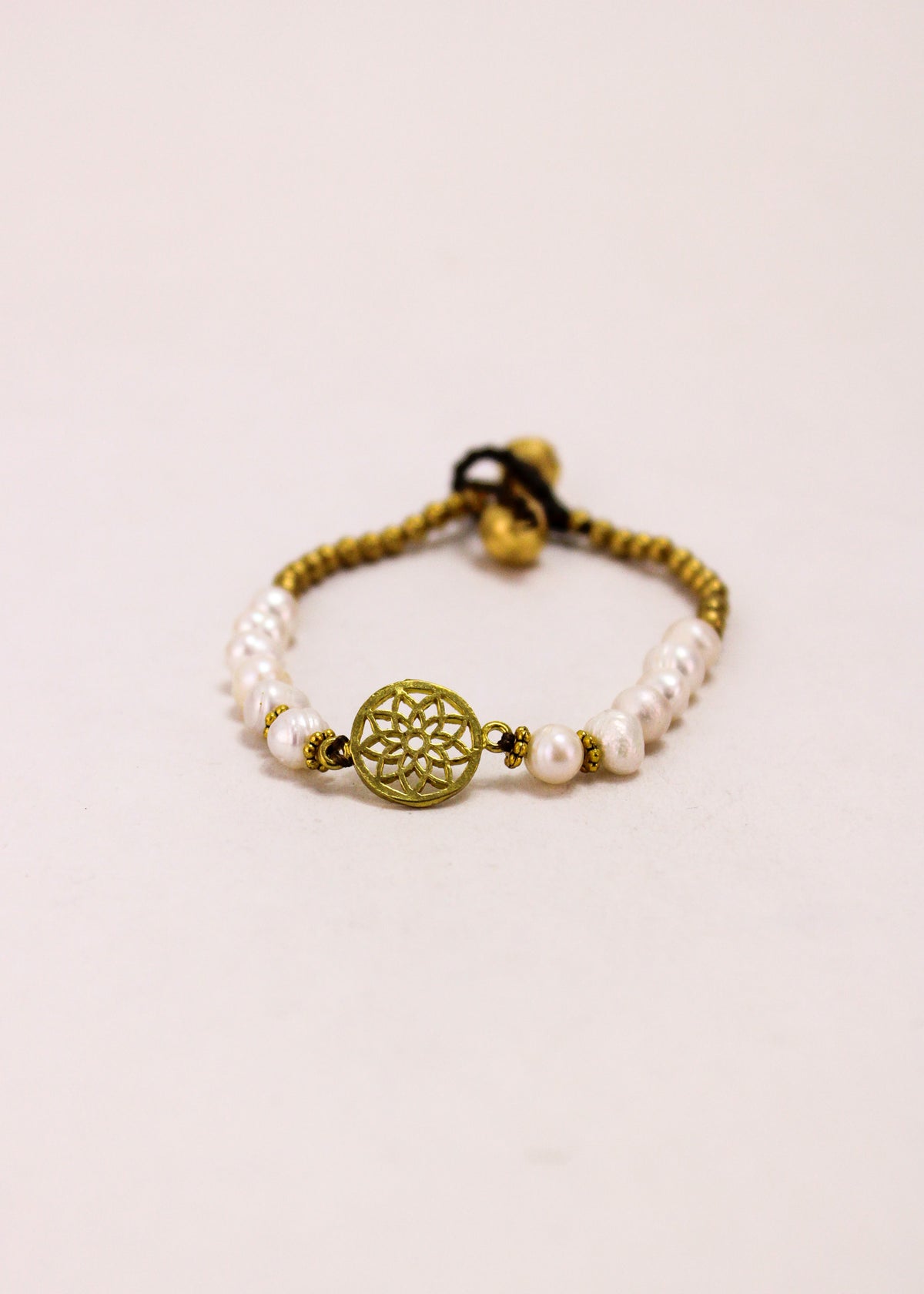 Freshwater Pearl Single Charm Bracelet